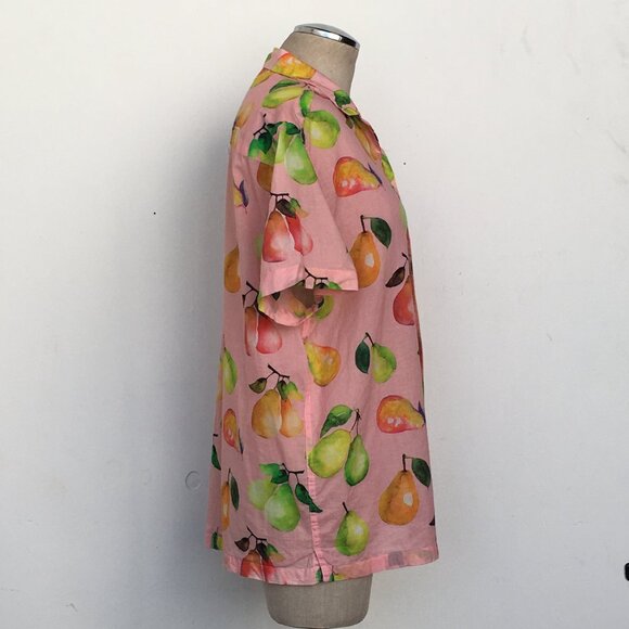 ASOS Pear Print Button Up - Picture 3 of 5